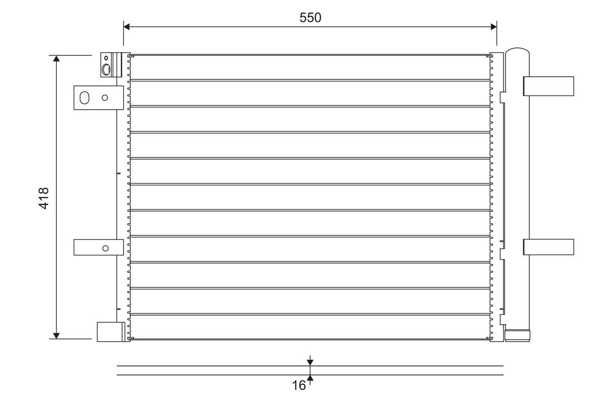 VALEO Air conditioning condenser Article number: 822706 cheaply