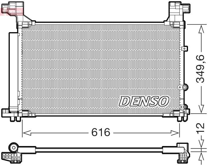 DENSO Air conditioning condenser Article number: DCN50132 cheaply