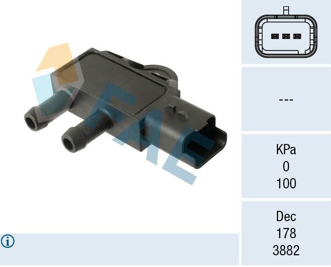 FAE Sensor, exhaust pressure Article number: 16162 cheaply