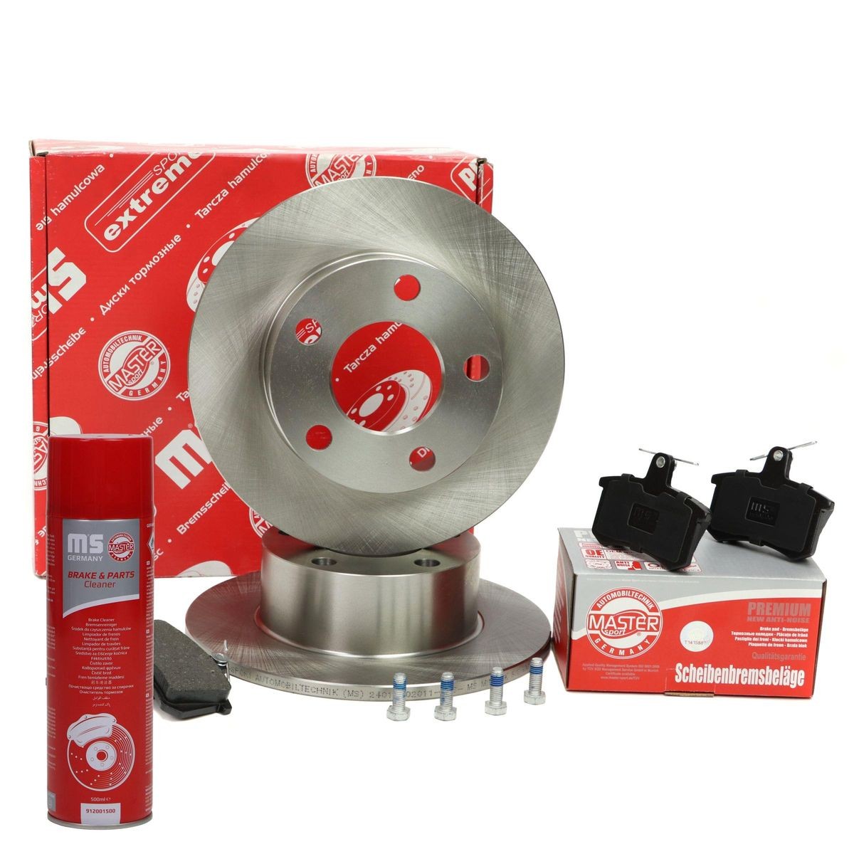 MASTER-SPORT Brake discs and pads set Article number: 201002011P cheaply