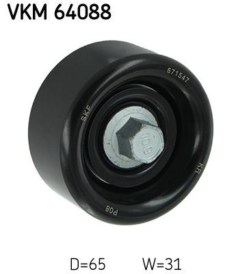 SKF Deflection / Guide Pulley, v-ribbed belt Article number: VKM 64088 cheaply