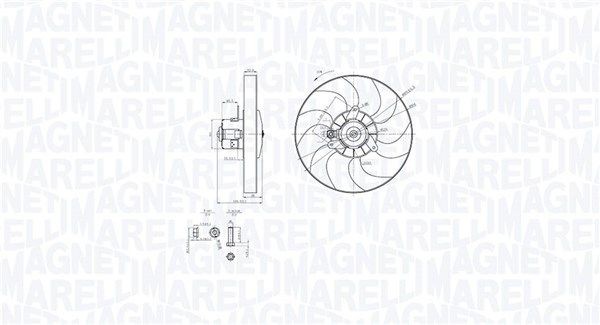 MAGNETI MARELLI Fan, radiator Article number: 069422868010 cheaply
