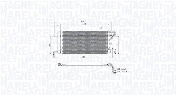 MAGNETI MARELLI Kondensaator, kliimaseade Artikli number: 350203105200 soodsalt