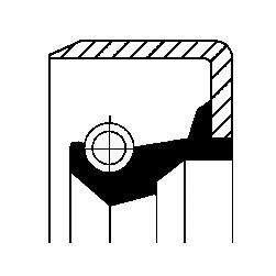 CORTECO Shaft Seal, injector pump Article number: 01002391B cheaply