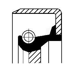 CORTECO Shaft Seal, manual transmission Article number: 12011445B cheaply