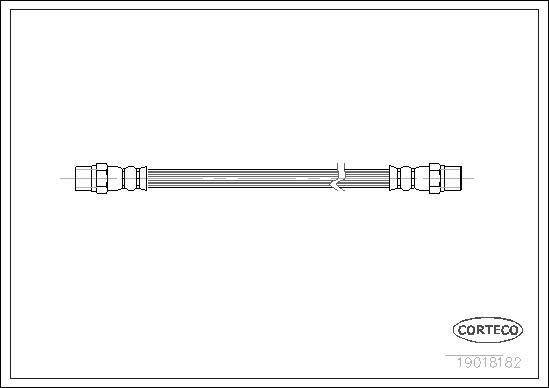 CORTECO Brake hose Article number: 19018182 cheaply