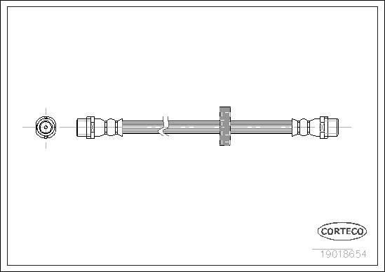 CORTECO Brake hose Article number: 19018654 cheaply