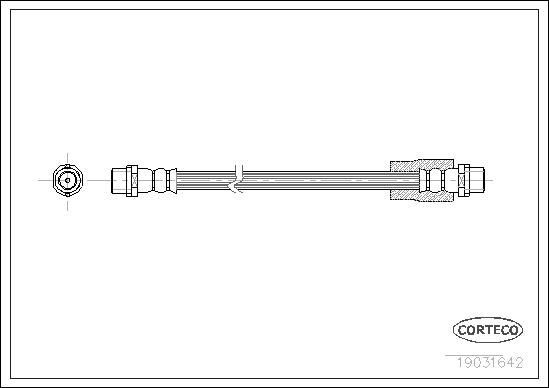 CORTECO Brake hose Article number: 19031642 cheaply