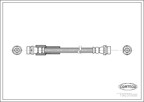 CORTECO Brake hose Article number: 19031686 cheaply