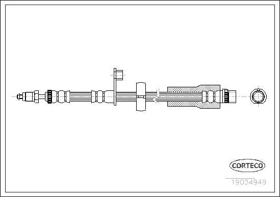 CORTECO Brake hose Article number: 19034949 cheaply