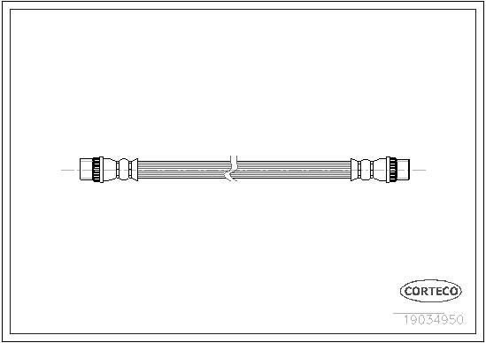 CORTECO Brake hose Article number: 19034950 cheaply