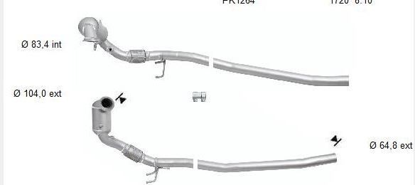 VEGAZ Catalytic converter Article number: AK-331 cheaply