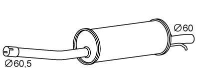 VEGAZ Rear silencer Article number: FS-715 cheaply