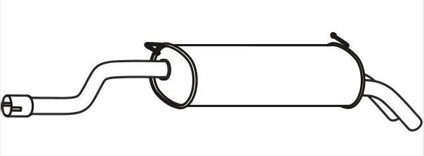 VEGAZ Rear silencer Article number: SKS-165 cheaply