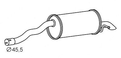 VEGAZ Rear silencer Article number: SKS-211 cheaply