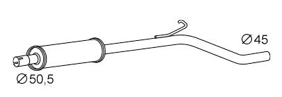 VEGAZ Front Silencer Article number: SKS-213 cheaply