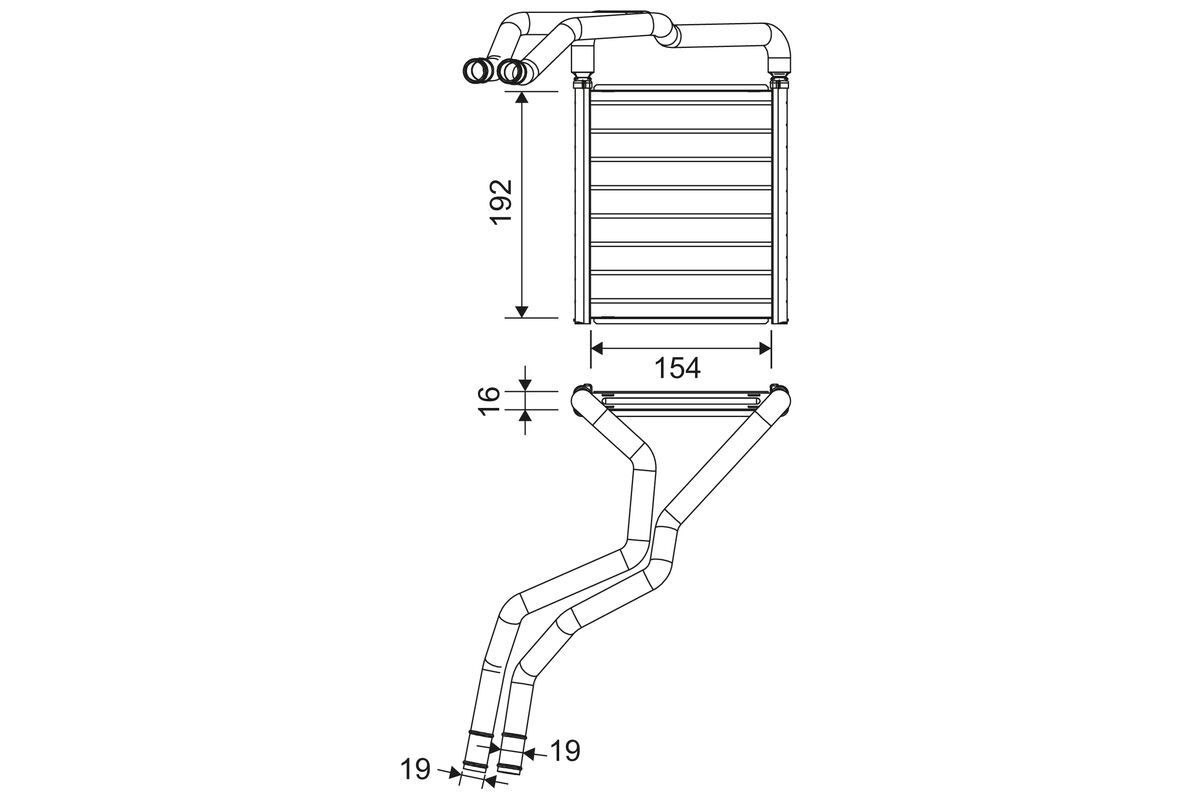 VALEO Heater matrix Article number: 811603 cheaply