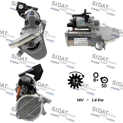 SIDAT Starter motor Article number: S12BH0943 cheaply