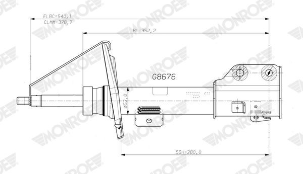 MONROE Shock absorber Article number: G8676 cheaply