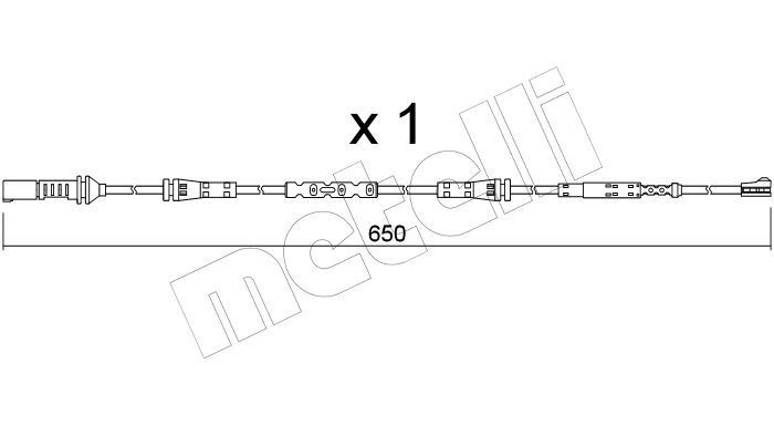 METELLI Brake pad wear sensor Article number: SU.408 cheaply