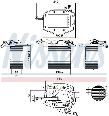 NISSENS Intercooler Article number: 961297 cheaply