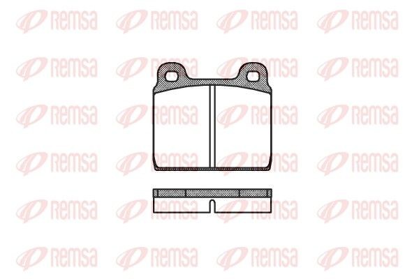REMSA Brake pad set Article number: 0002.00 cheaply