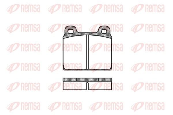 REMSA Brake pad set Article number: 0002.20 cheaply