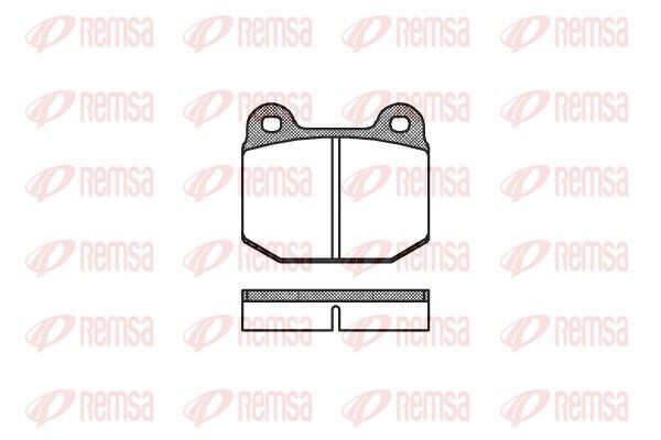 REMSA Brake pad set Article number: 0014.00 cheaply