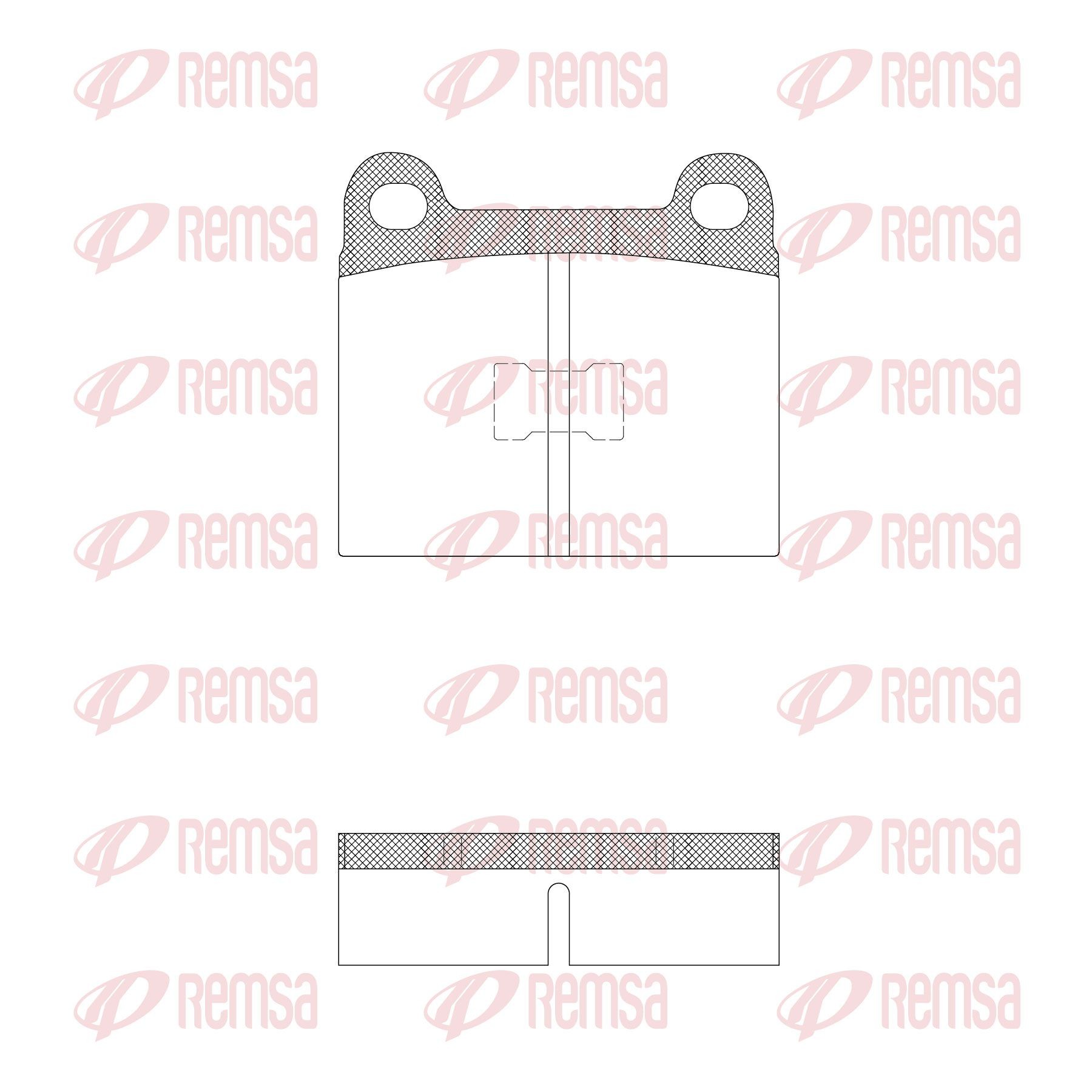 REMSA Brake pad set Article number: 0017.20 cheaply
