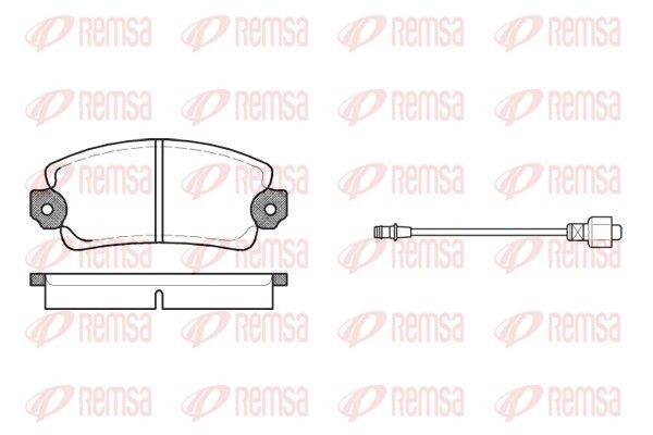 REMSA Brake pad set Article number: 0025.12 cheaply