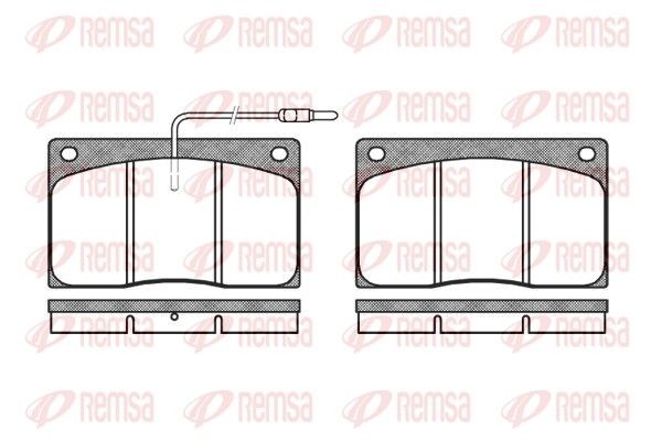 REMSA Brake pad set Article number: 0044.02 cheaply