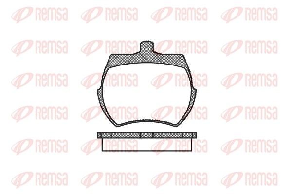 REMSA Brake pad set Article number: 0050.00 cheaply
