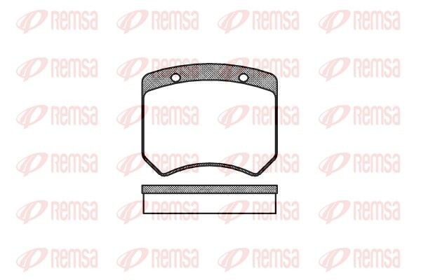 REMSA Brake pad set Article number: 0051.00 cheaply