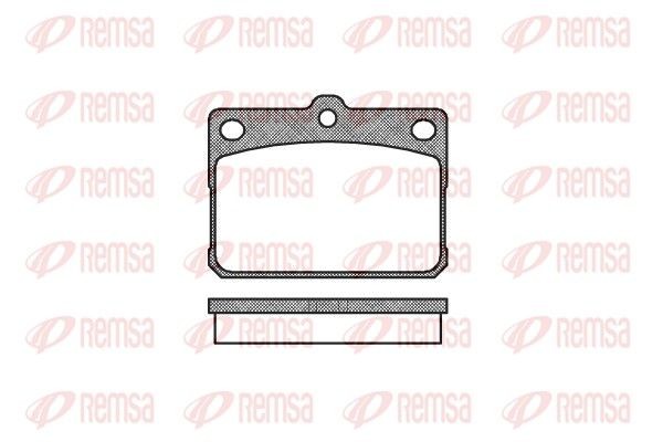 REMSA Brake pad set Article number: 0079.20 cheaply