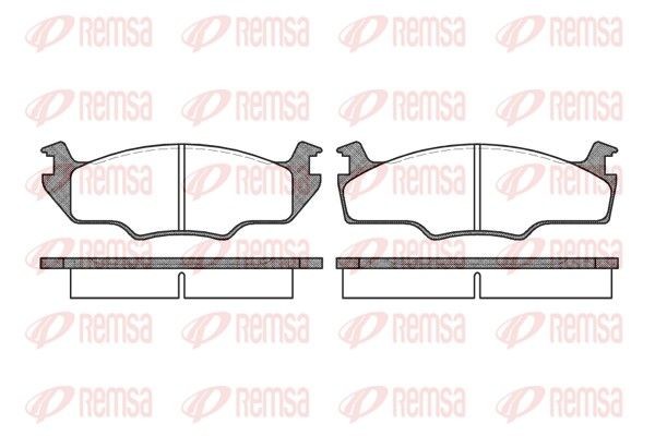 REMSA Brake pad set Article number: 0121.10 cheaply