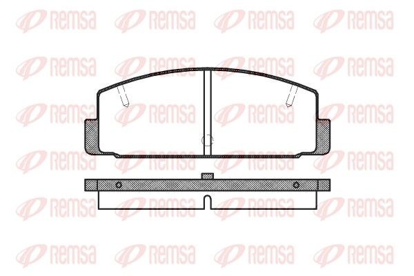 REMSA Brake pad set Article number: 0179.10 cheaply