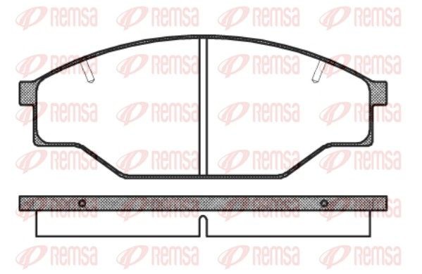 REMSA Brake pad set Article number: 0197.10 cheaply