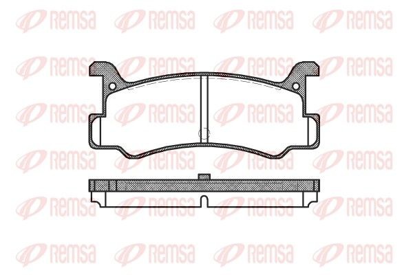 REMSA Brake pad set Article number: 0213.00 cheaply