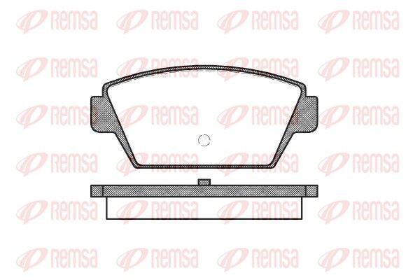 REMSA Brake pad set Article number: 0215.00 cheaply