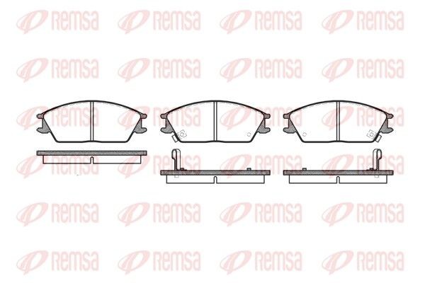 REMSA Brake pad set Article number: 0224.02 cheaply