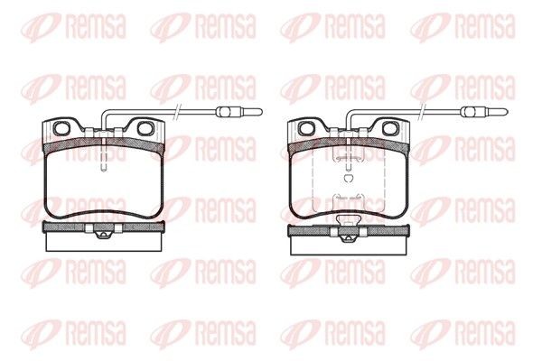 REMSA Brake pad set Article number: 0247.14 cheaply