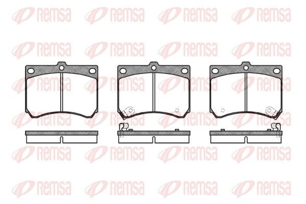 REMSA Brake pad set Article number: 0333.02 cheaply