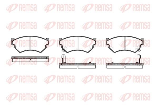 REMSA Brake pad set Article number: 0340.02 cheaply