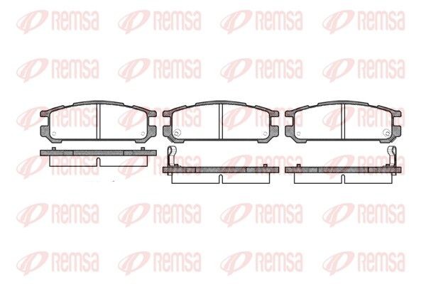 REMSA Brake pad set Article number: 0342.02 cheaply