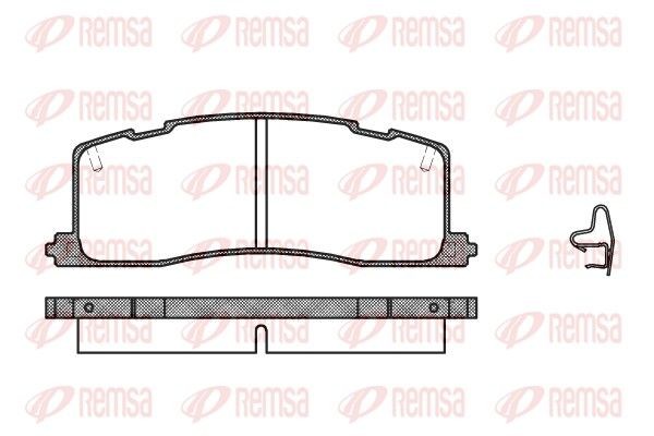REMSA Brake pad set Article number: 0367.00 cheaply