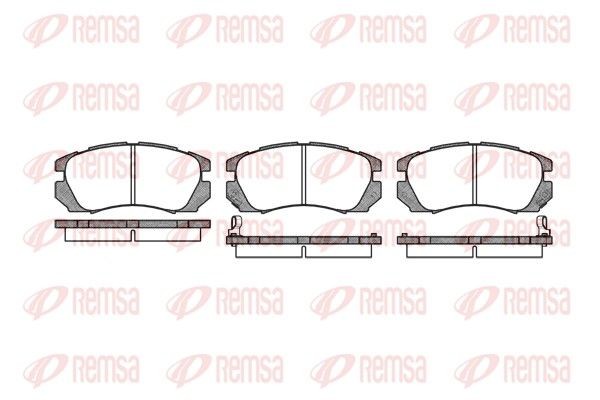 REMSA Brake pad set Article number: 0403.02 cheaply