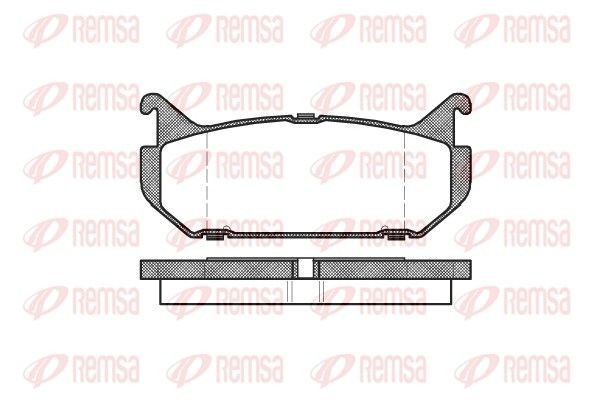 REMSA Brake pad set Article number: 0416.00 cheaply