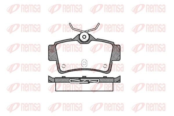 REMSA Brake pad set Article number: 0472.00 cheaply