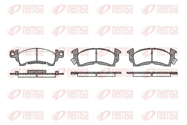 REMSA Brake pad set Article number: 0510.00 cheaply