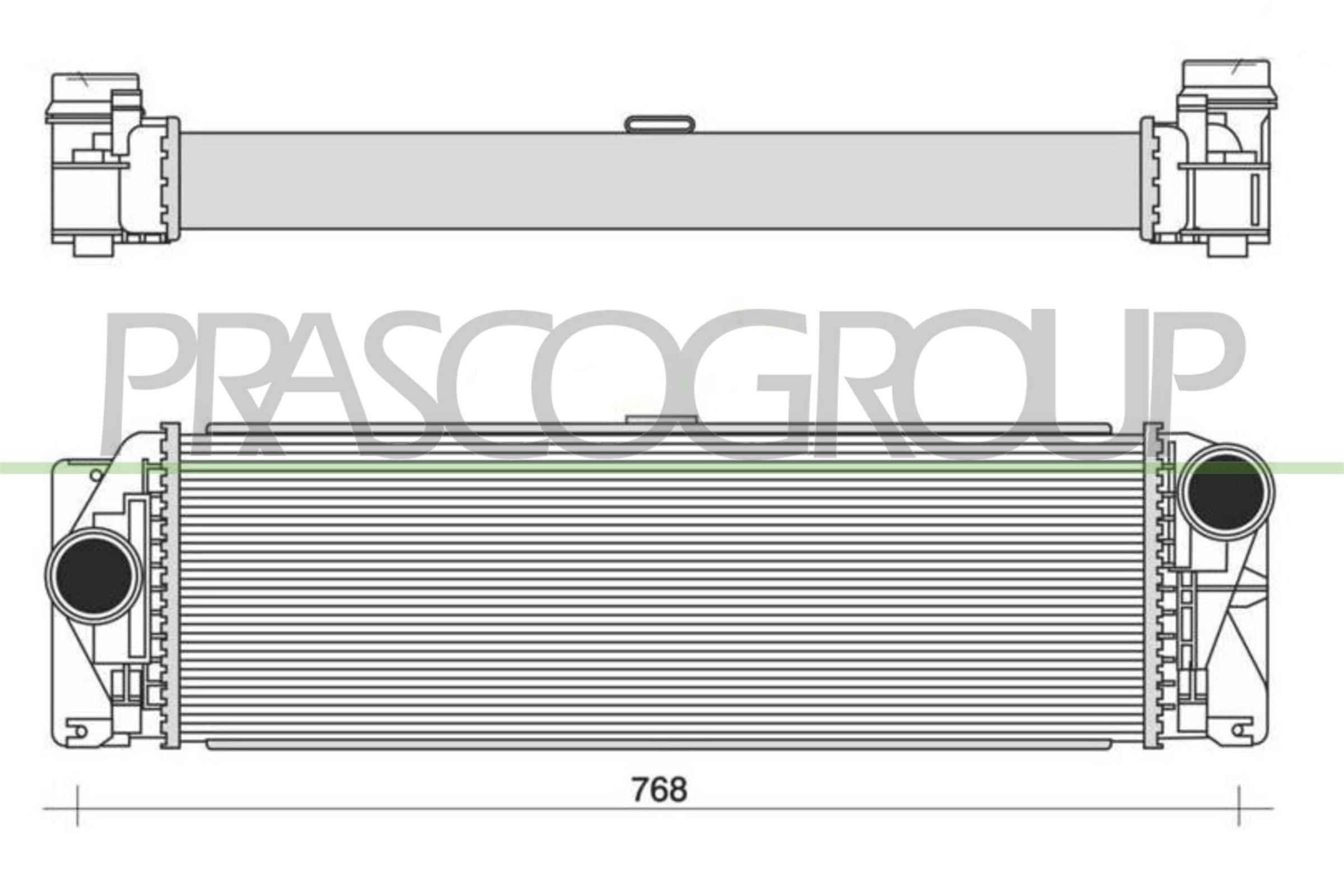 PRASCO Intercooler Article number: ME923N003 cheaply